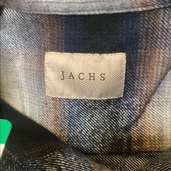 JACHS, Men's Black and Gray Plaid Shirt, NWT - Picture 2 of 10